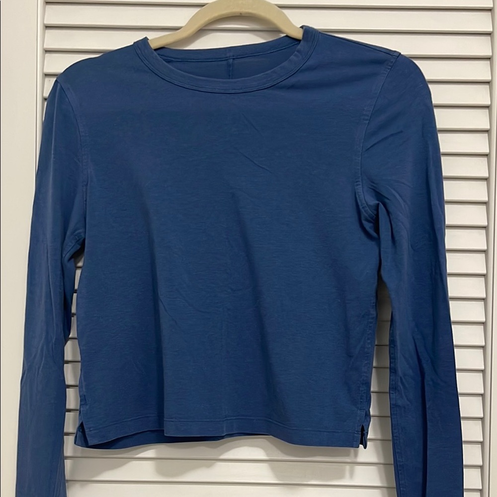 Blue Long Sleeve Women's Top